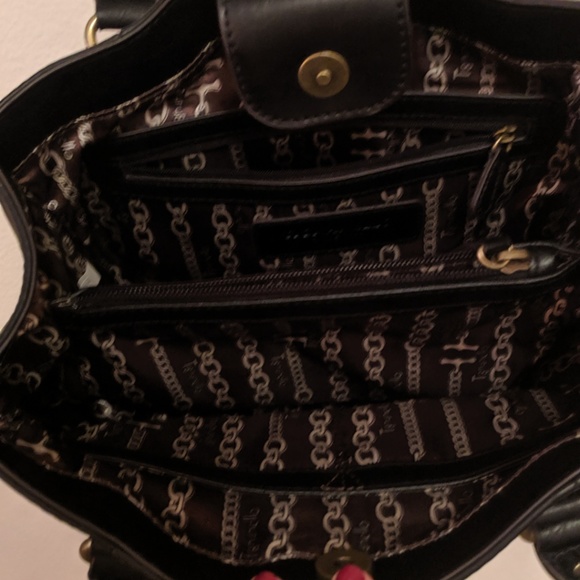 Classic black leather shoulder bag - Picture 3 of 5